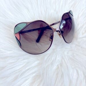 MIU MIU OVERSIZED VINTAGE SUNGLASSES Y2K STAINED GLASS SMU66H